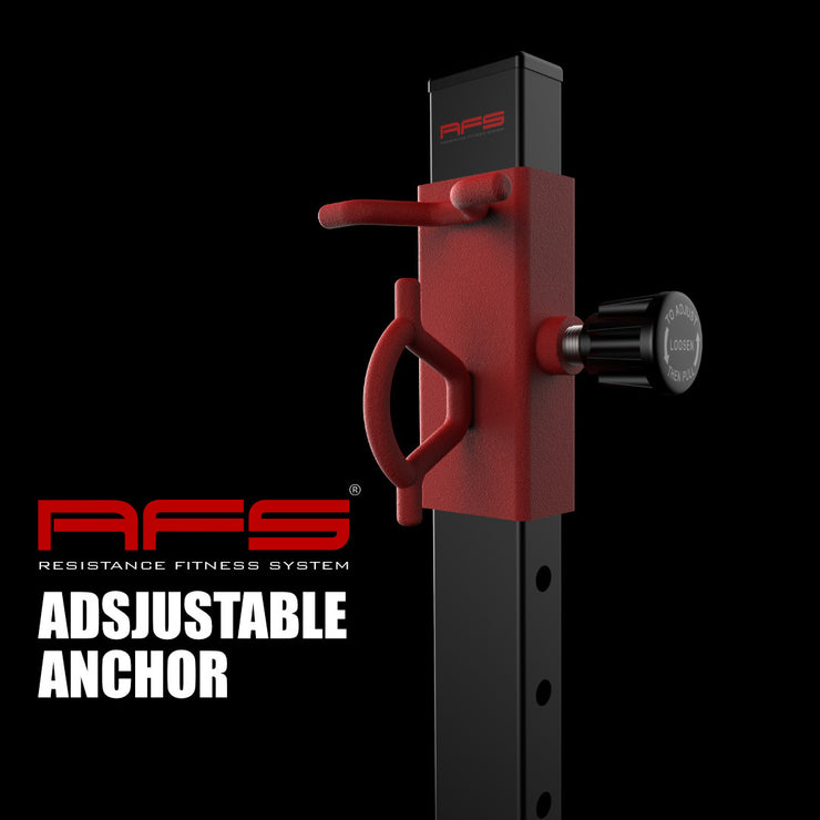 RFS® ADVANCED with 150 LBS / 68kg Bands, Bar and Triceps Rope + FREE Phone holder - ResistanceFitnessSystem