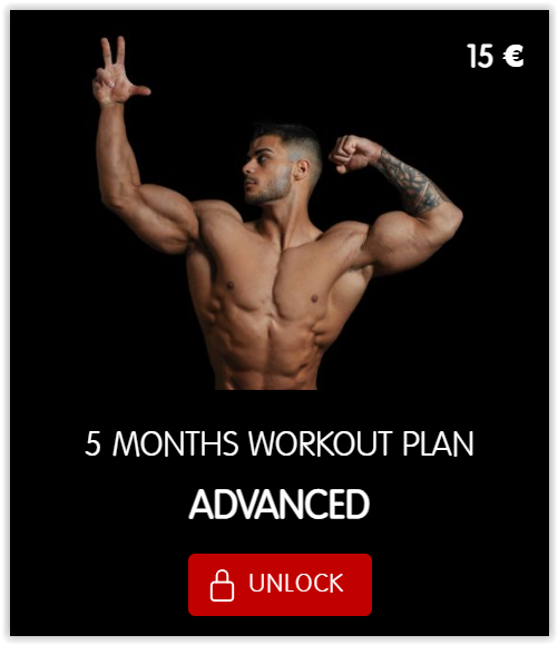 Workout Plan on the RFS App - Advanced program